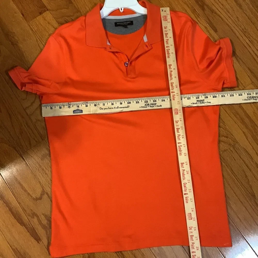 Banana Republic Size Large luxury touch orange Polo.